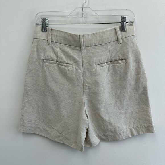 Wilfred Tan Linen Blend High Rise Straight Leg Chino Short Size 4 (tag size 6) - Picture 5 of 8